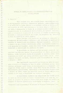 Projeto "Memória da saúde pública e da assistência médica no Rio de Janeiro"