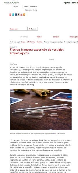 Matéria | Inauguração de exposição sobre vestígios arqueológicos