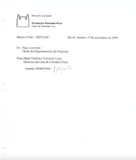 PO&M 2000 - Implantação do Programa de Pós-Graduação em História da Ciência e da Saúde