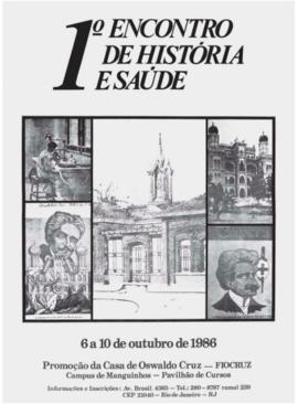 Cartaz do I Encontro História e Saúde