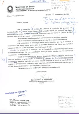 Termo de Cessão de uso - Transferência da Colônia Juliano Moreira - CJM.