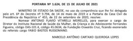 DOU - Nomeação Antonio Flavio Vitarelli Meirelles Diretor IFF 2021