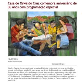 Programação especial de comemoração de 30 anos da COC