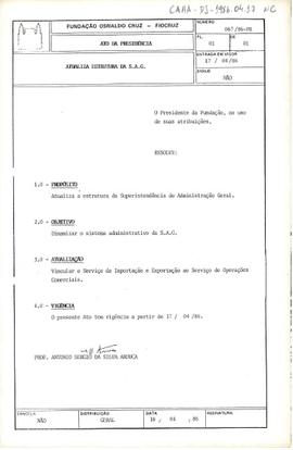 ato da presidência 67