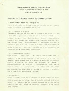 Relatório de Atividades do Arquivo Iconográfico/DAD